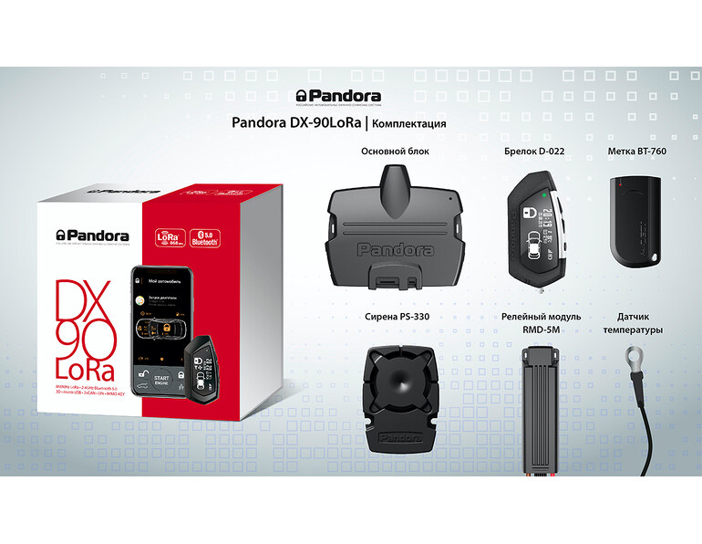 Двухсторонняя автосигнализация Pandora DX 90 LoRa